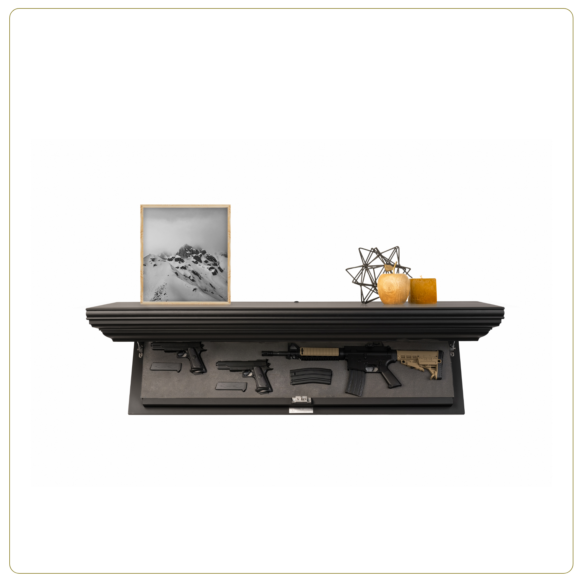 Bravo Rifle Concealment Shelf (Night Black)