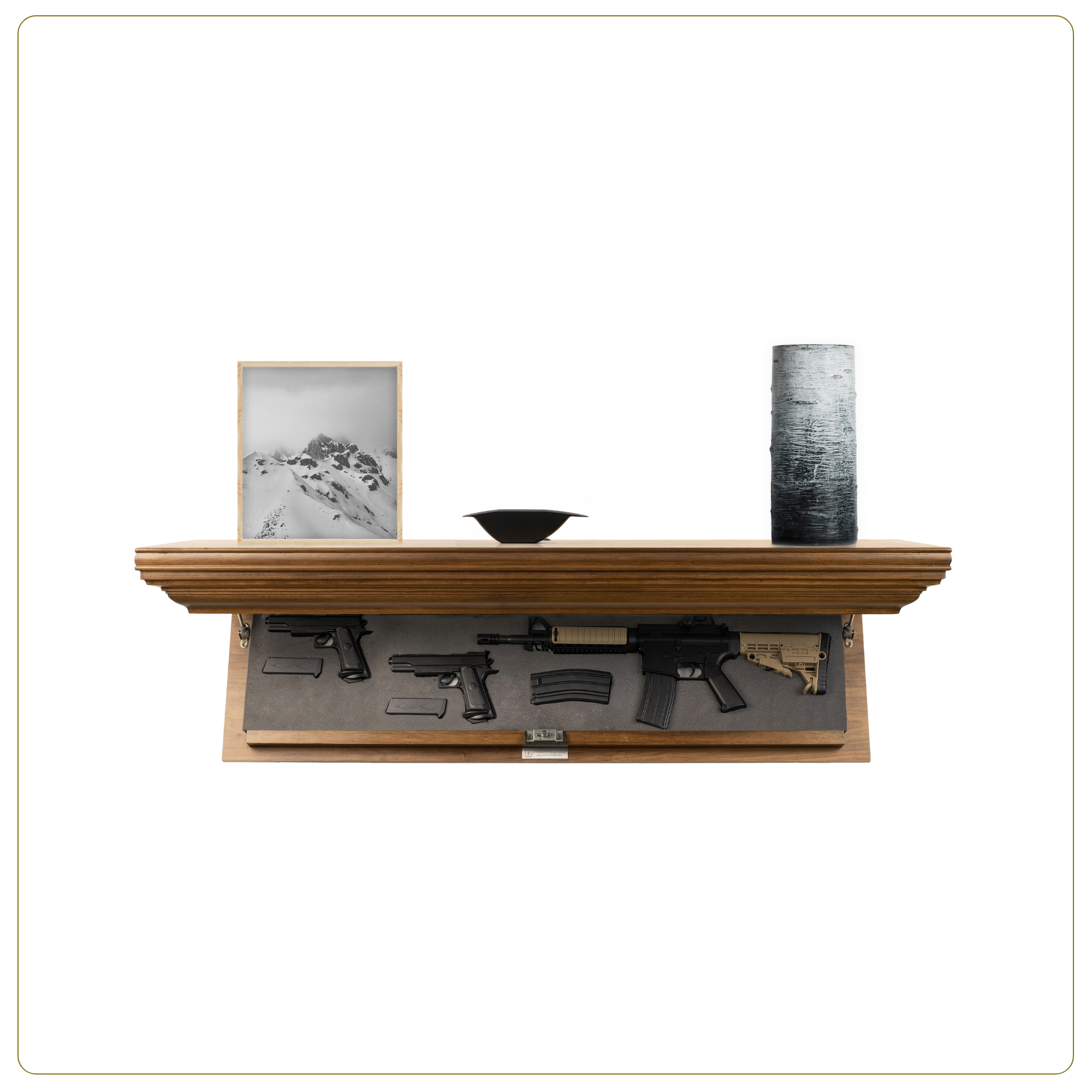 Bravo Rifle Concealment Shelf (Espresso)