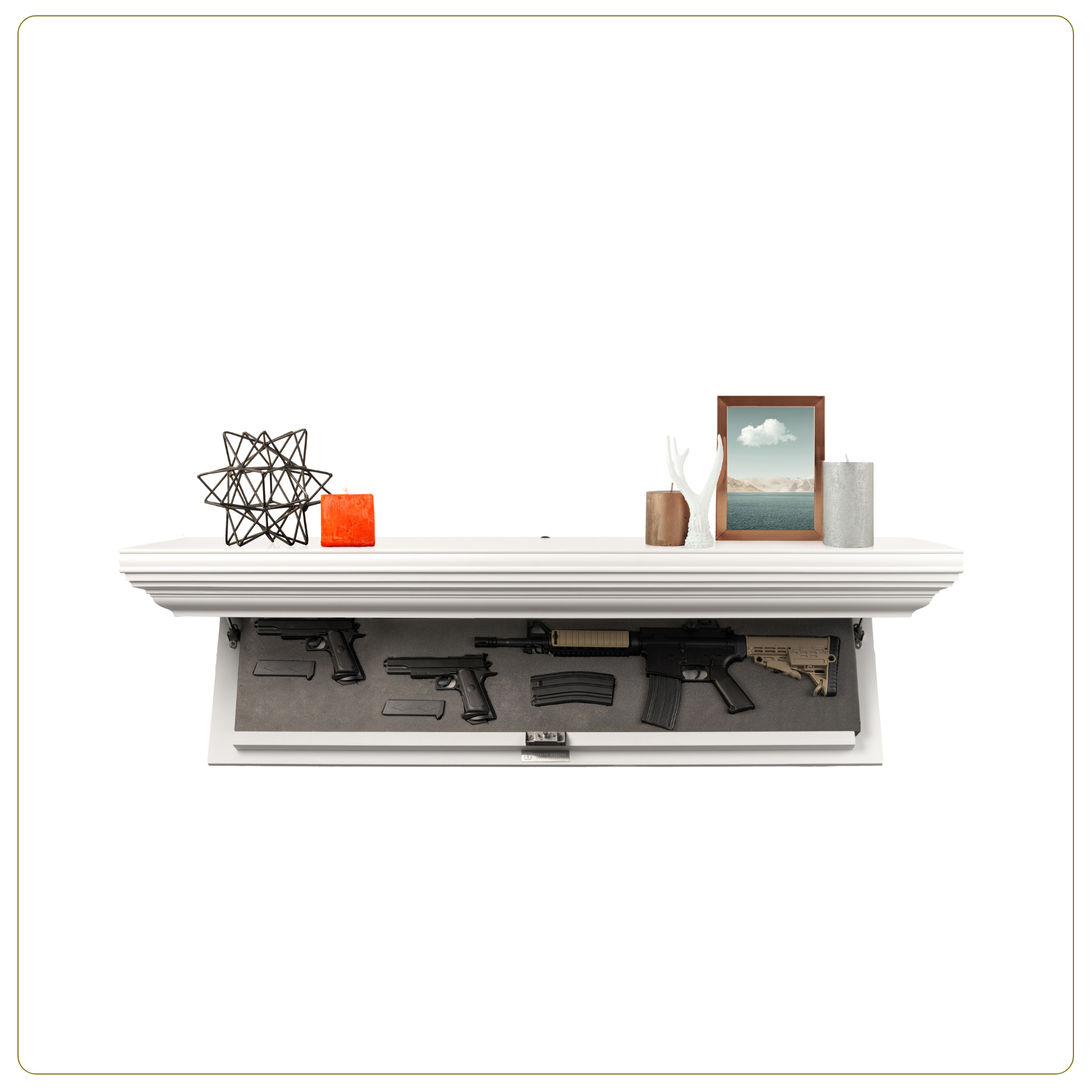 Bravo Rifle Concealment Shelf (Brilliant White)