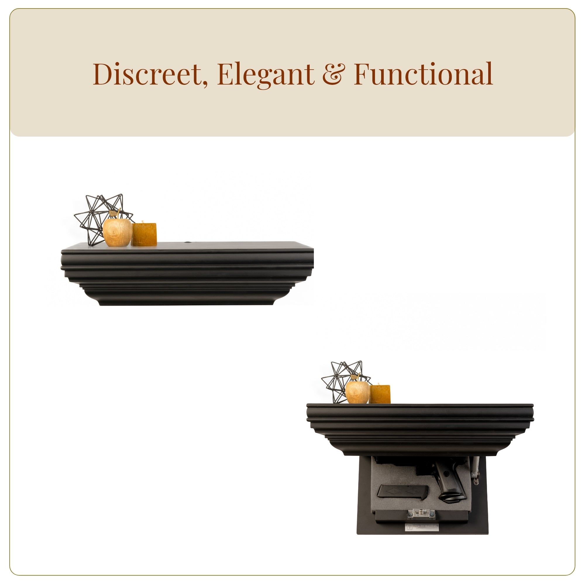 Bravo Pistol Concealment Shelf (Night Black)