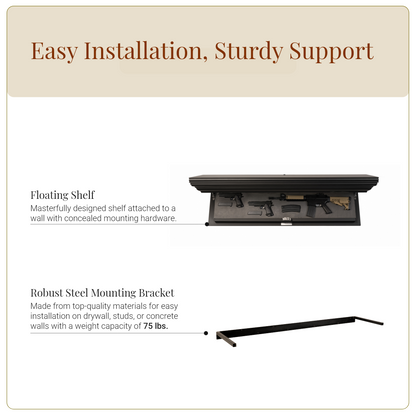 Bravo Large Concealment Shelf (Night Black)