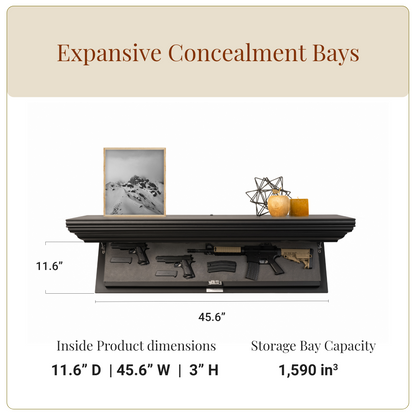 Bravo Large Concealment Shelf (Night Black)