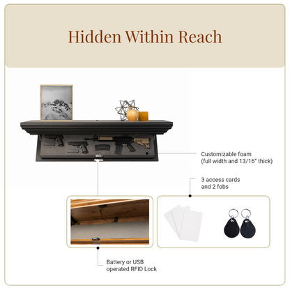 Bravo Large Concealment Shelf (Night Black)