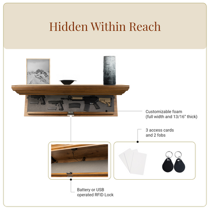 Bravo Large Concealment Shelf (Espresso)