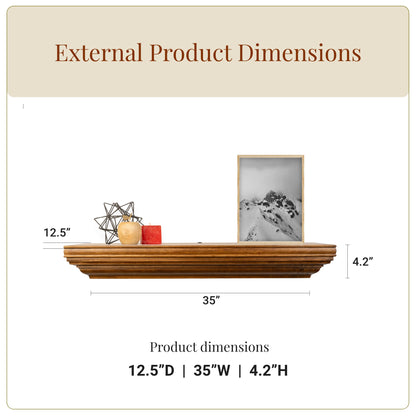 Bravo Medium Concealment Shelf (Espresso)