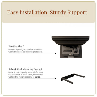 Bravo Small Concealment Shelf (Night Black)