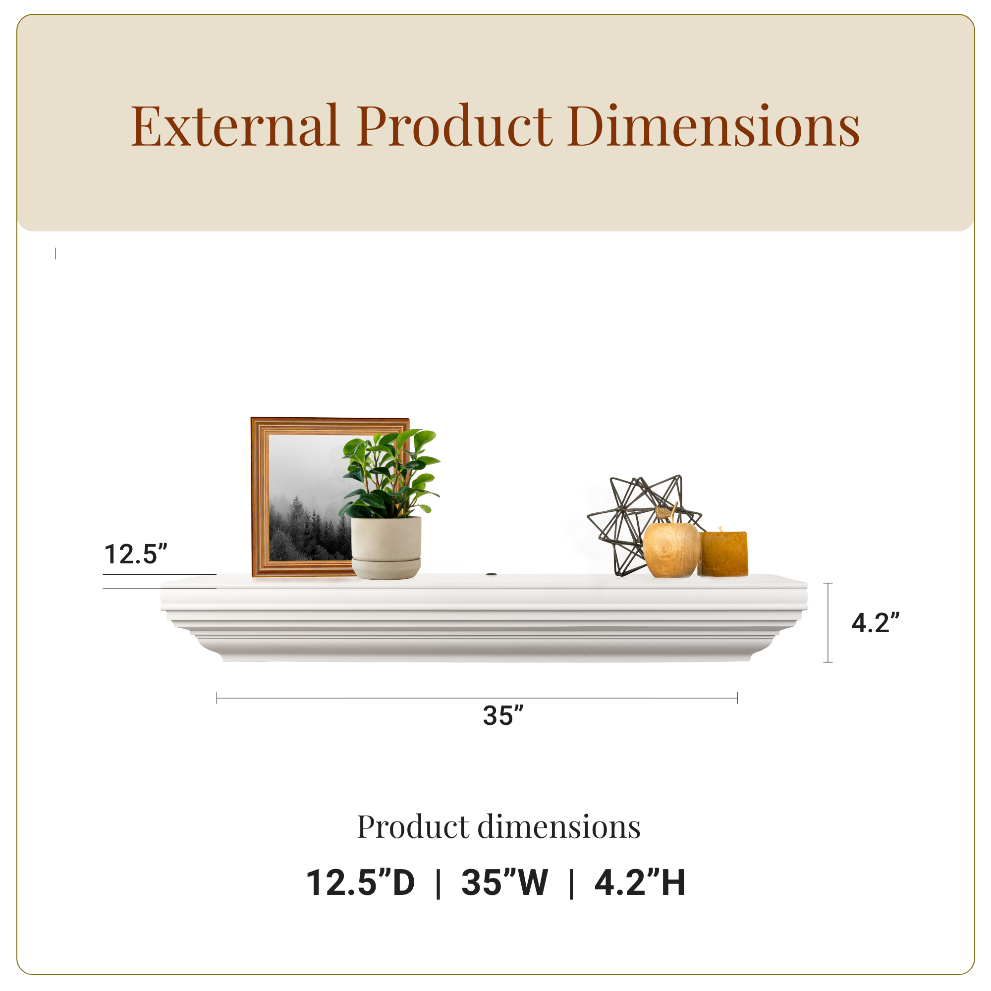 Bravo Handguns Concealment Shelf (Brilliant White)